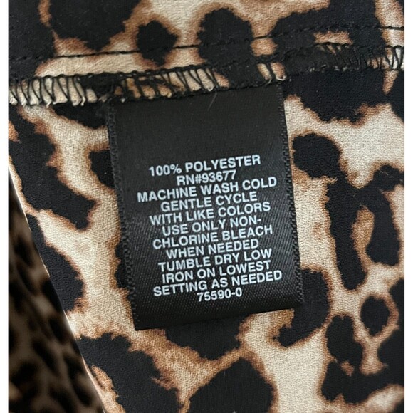 TIME and TRUE - Animal Print Short Sleeve Ruched Sides Knit Maternity Top sz XXL - Picture 6 of 6